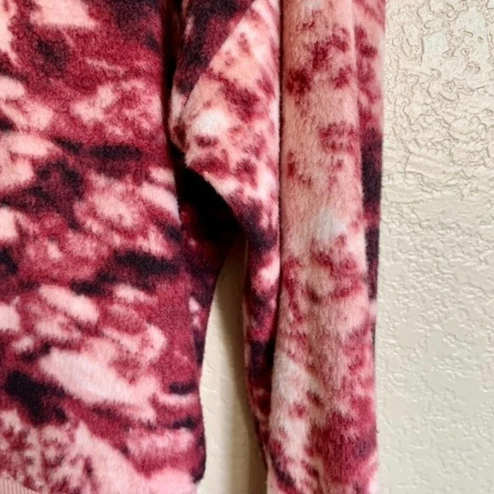 Derek Heart  Pink top Dropped-Shoulder Open-Back Sweatshirt size S